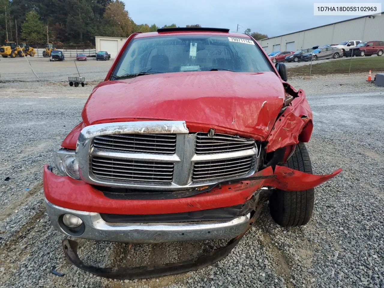 2005 Dodge Ram 1500 St VIN: 1D7HA18D05S102963 Lot: 79971114