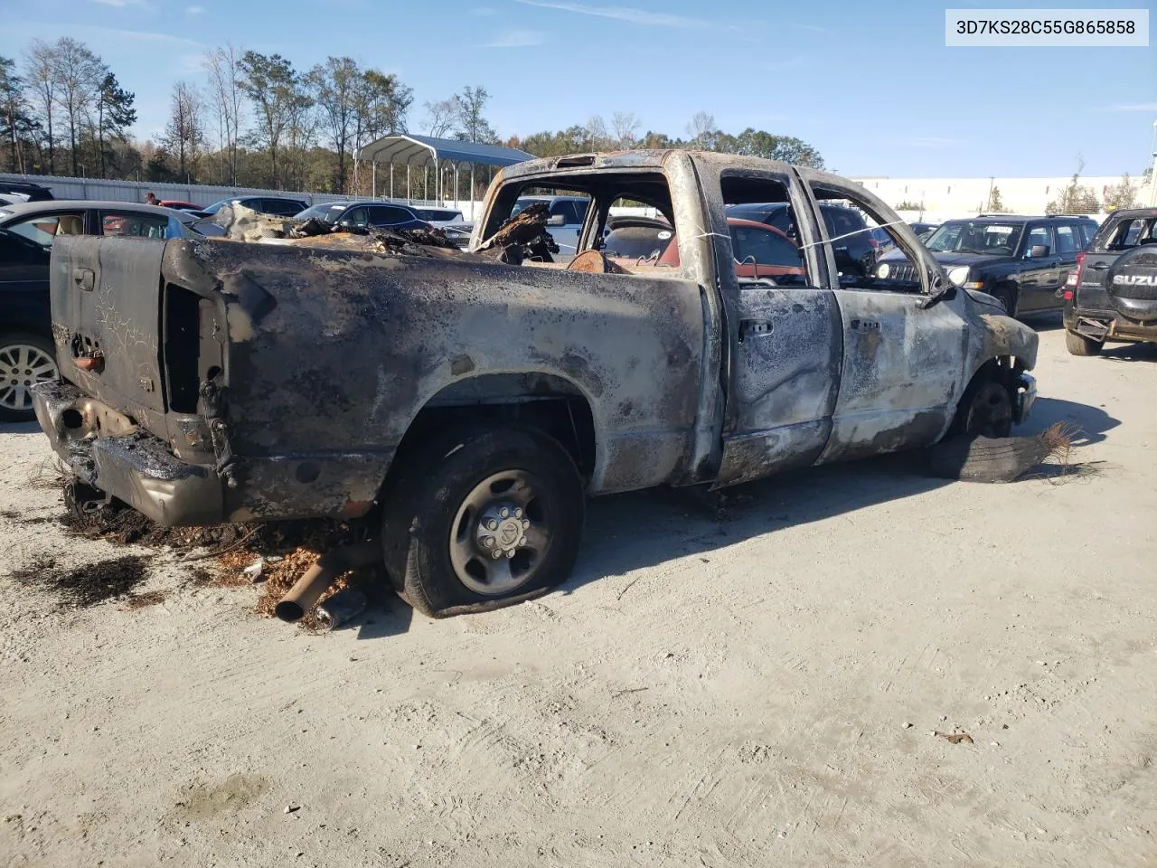 2005 Dodge Ram 2500 St VIN: 3D7KS28C55G865858 Lot: 80547924