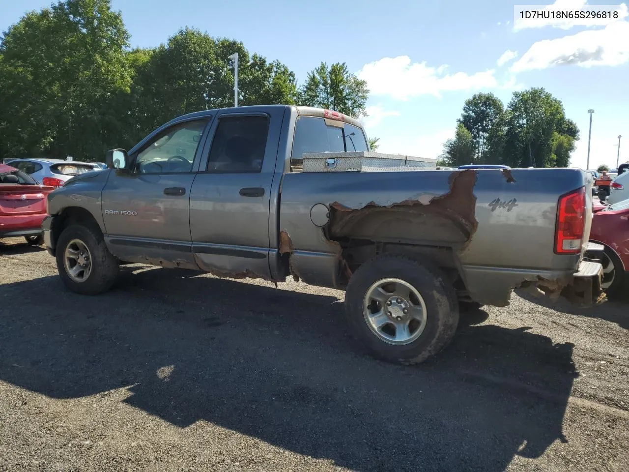 2005 Dodge Ram 1500 St VIN: 1D7HU18N65S296818 Lot: 80954814