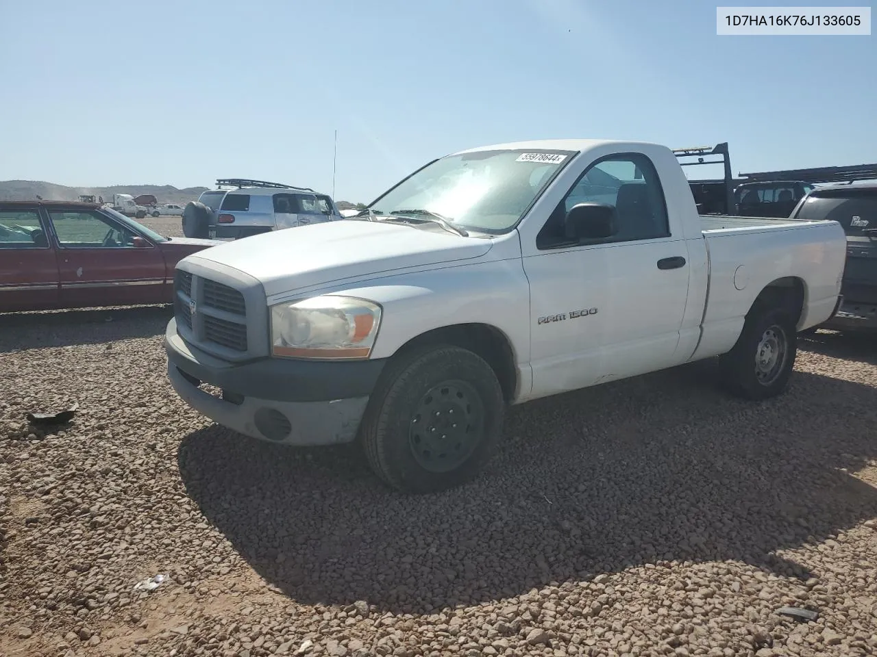 2006 Dodge Ram 1500 St VIN: 1D7HA16K76J133605 Lot: 55978644