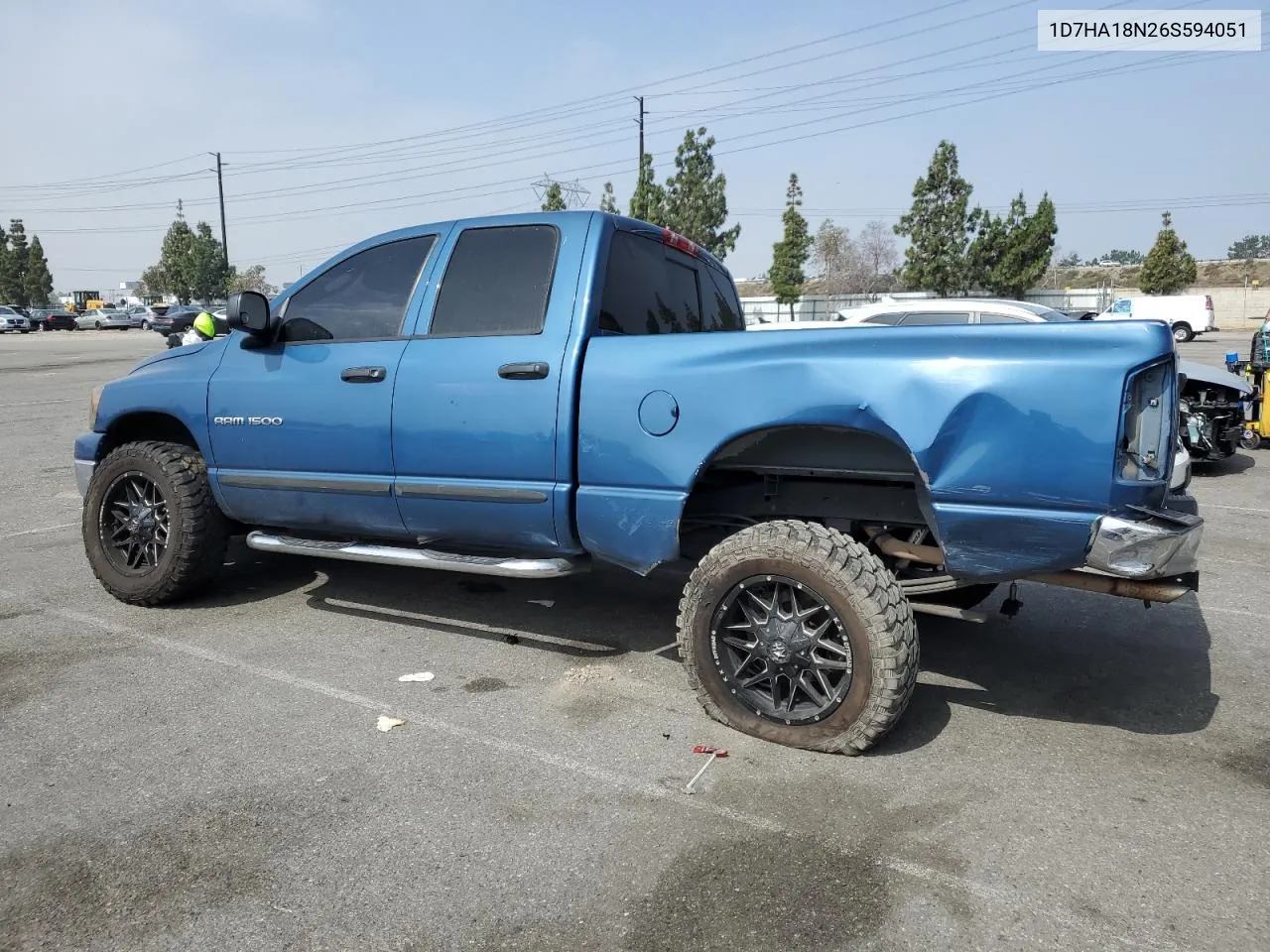 2006 Dodge Ram 1500 St VIN: 1D7HA18N26S594051 Lot: 57270534