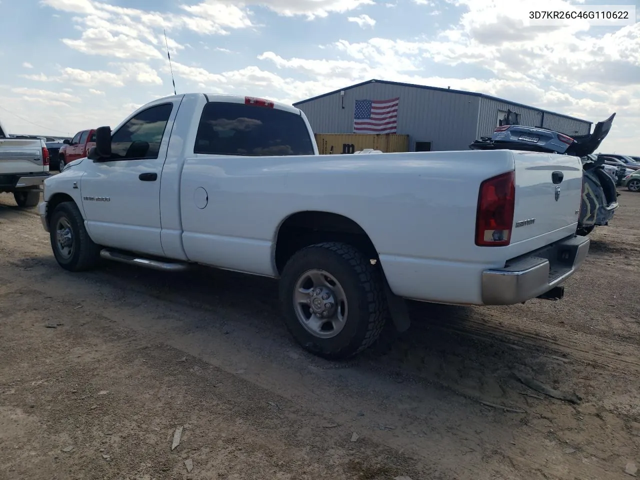 2006 Dodge Ram 2500 St VIN: 3D7KR26C46G110622 Lot: 62481004