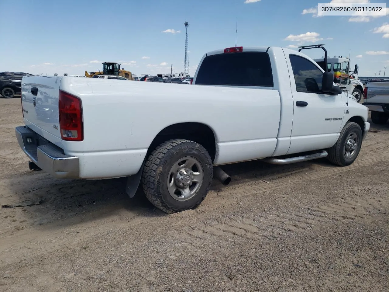 2006 Dodge Ram 2500 St VIN: 3D7KR26C46G110622 Lot: 62481004