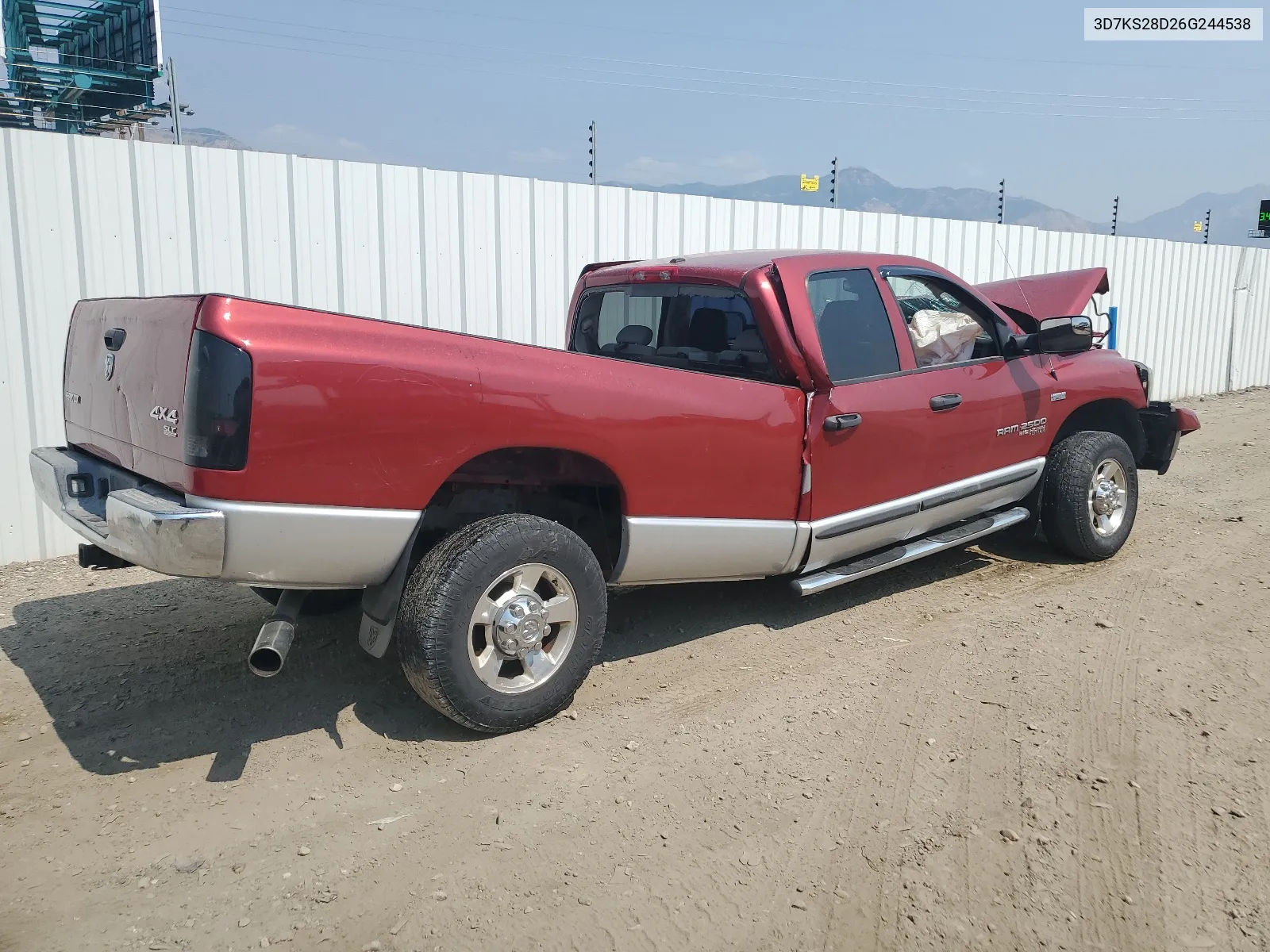 2006 Dodge Ram 2500 St VIN: 3D7KS28D26G244538 Lot: 64587834