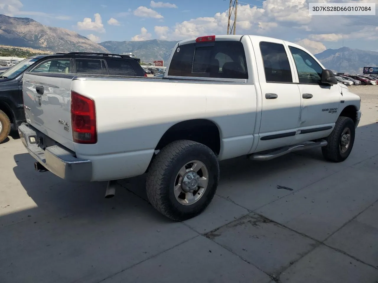 2006 Dodge Ram 2500 St VIN: 3D7KS28D66G107084 Lot: 66201374