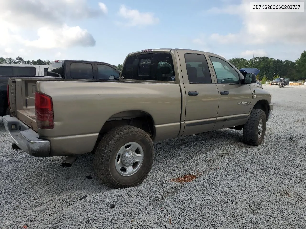 2006 Dodge Ram 2500 St VIN: 3D7KS28C66G283737 Lot: 66318894