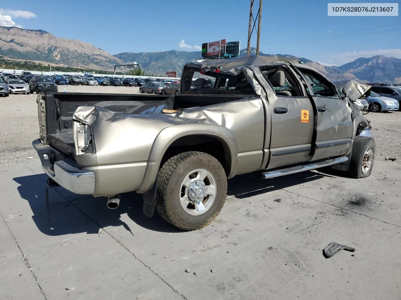 2006 Dodge Ram 2500 St VIN: 1D7KS28D76J213607 Lot: 67271004