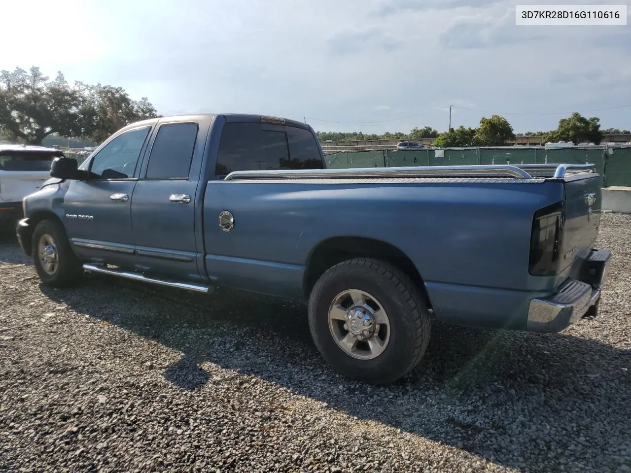 2006 Dodge Ram 2500 St VIN: 3D7KR28D16G110616 Lot: 68149324