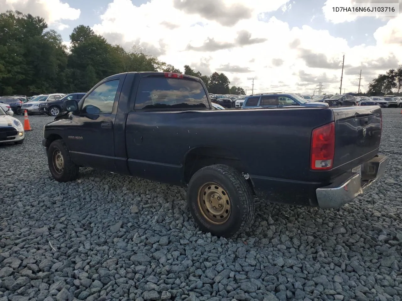 2006 Dodge Ram 1500 St VIN: 1D7HA16N66J103716 Lot: 68540724