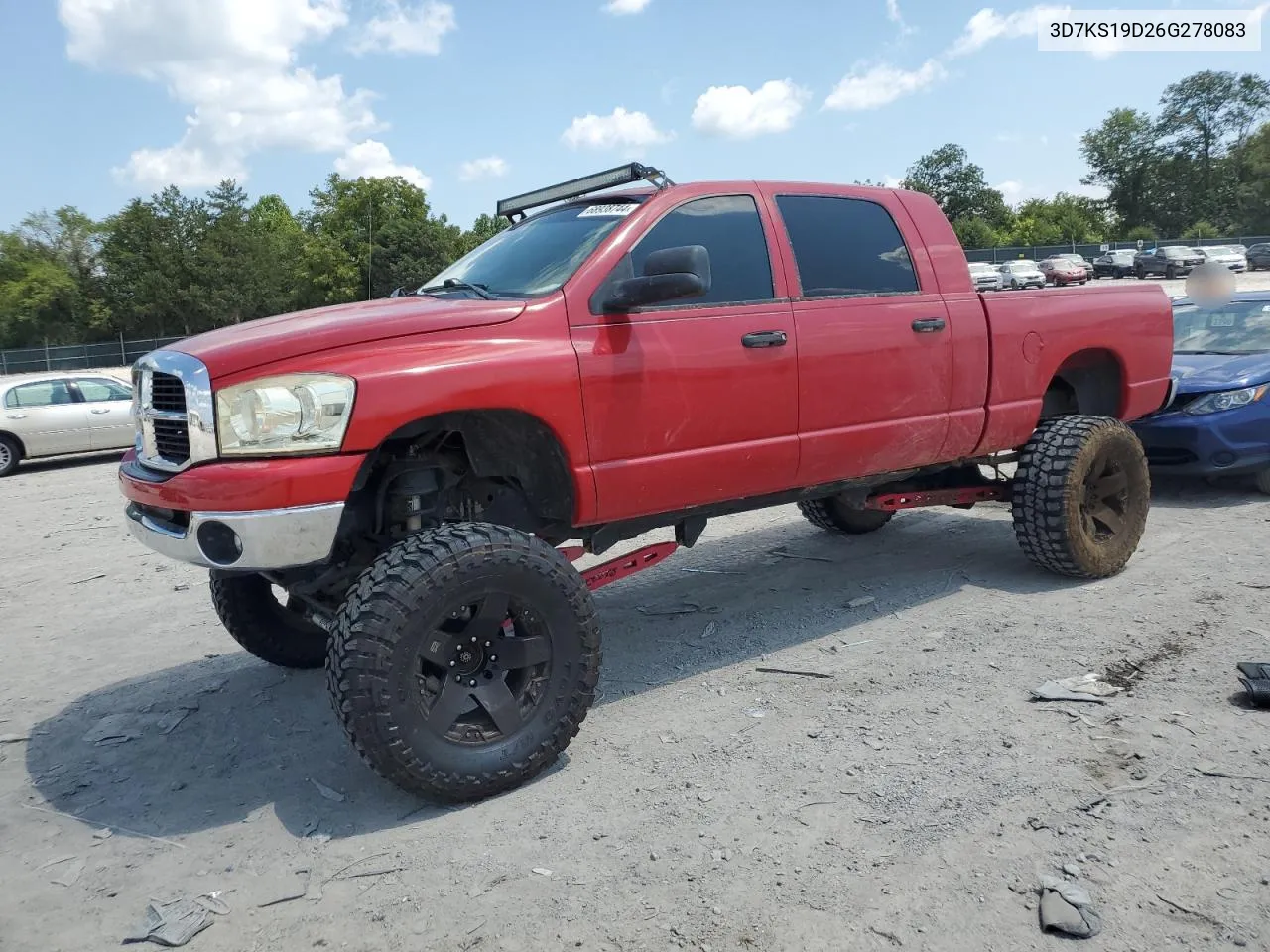 2006 Dodge Ram 1500 VIN: 3D7KS19D26G278083 Lot: 68938744