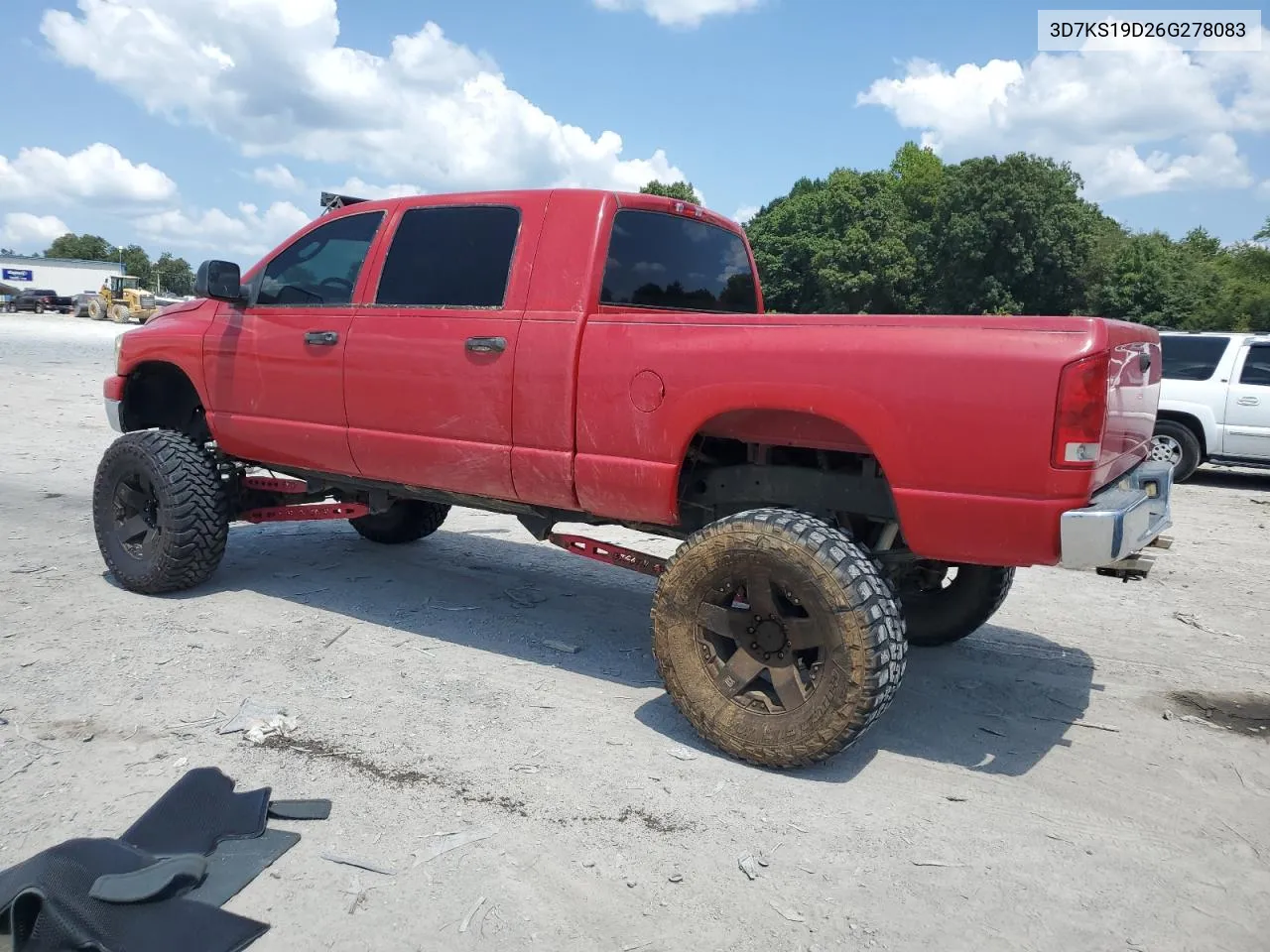 2006 Dodge Ram 1500 VIN: 3D7KS19D26G278083 Lot: 68938744