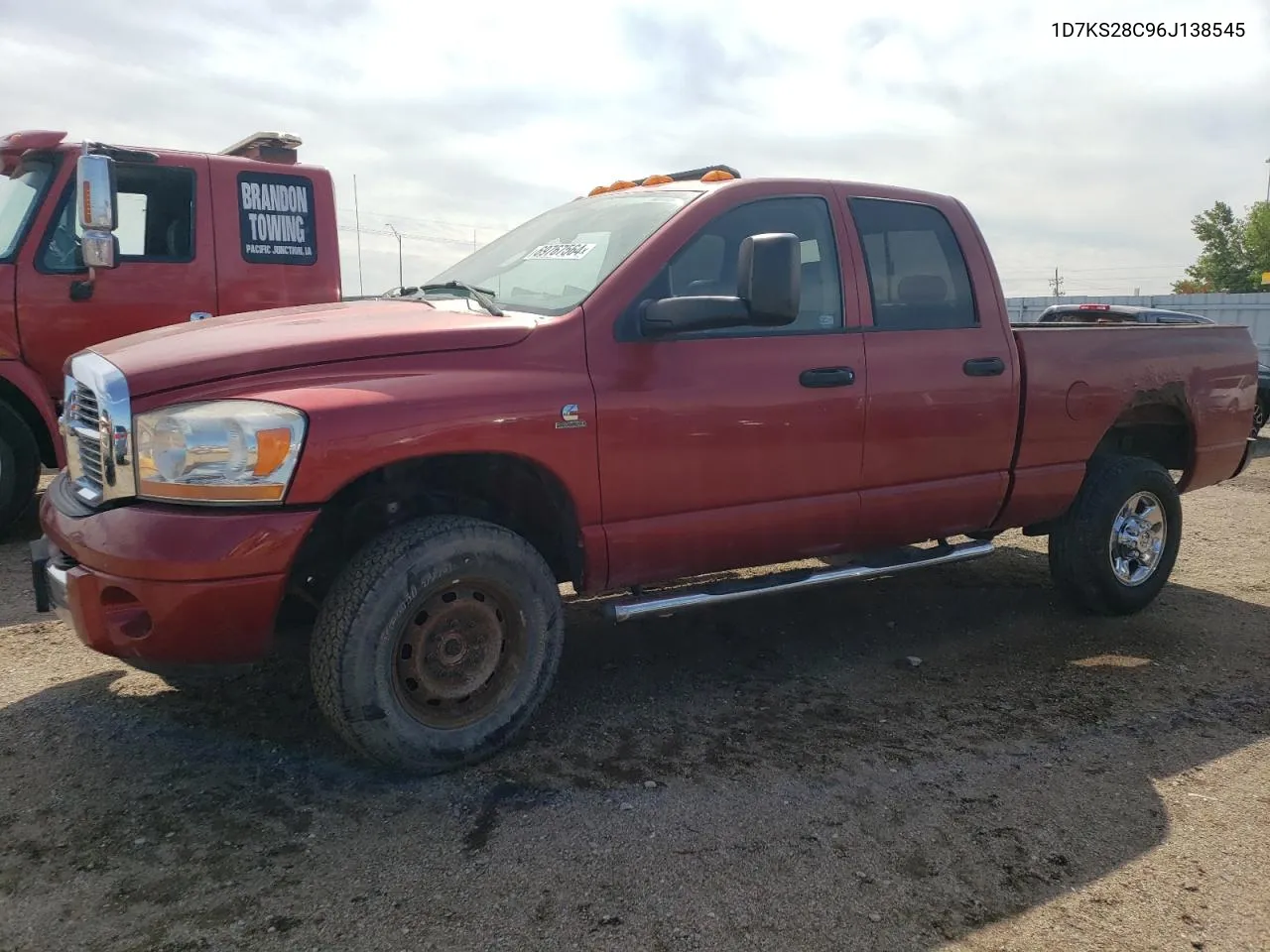 2006 Dodge Ram 2500 St VIN: 1D7KS28C96J138545 Lot: 69767564