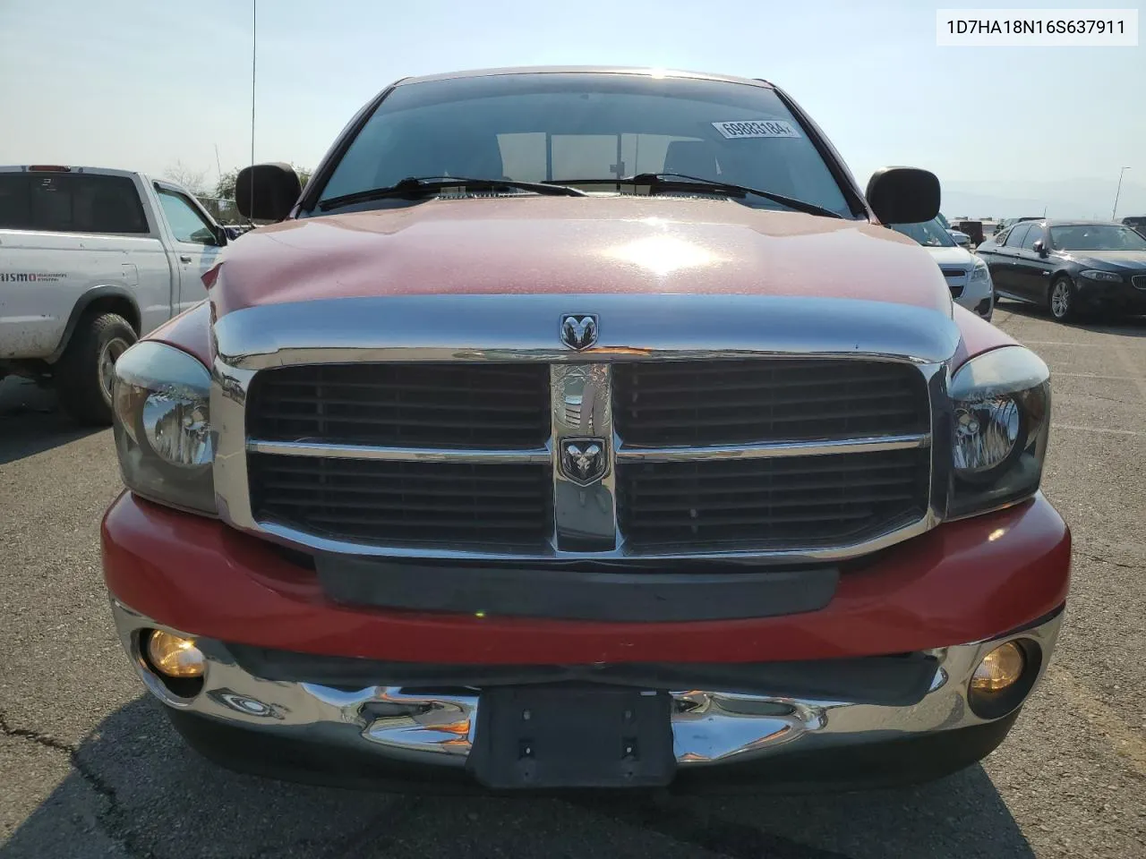 2006 Dodge Ram 1500 St VIN: 1D7HA18N16S637911 Lot: 69883184