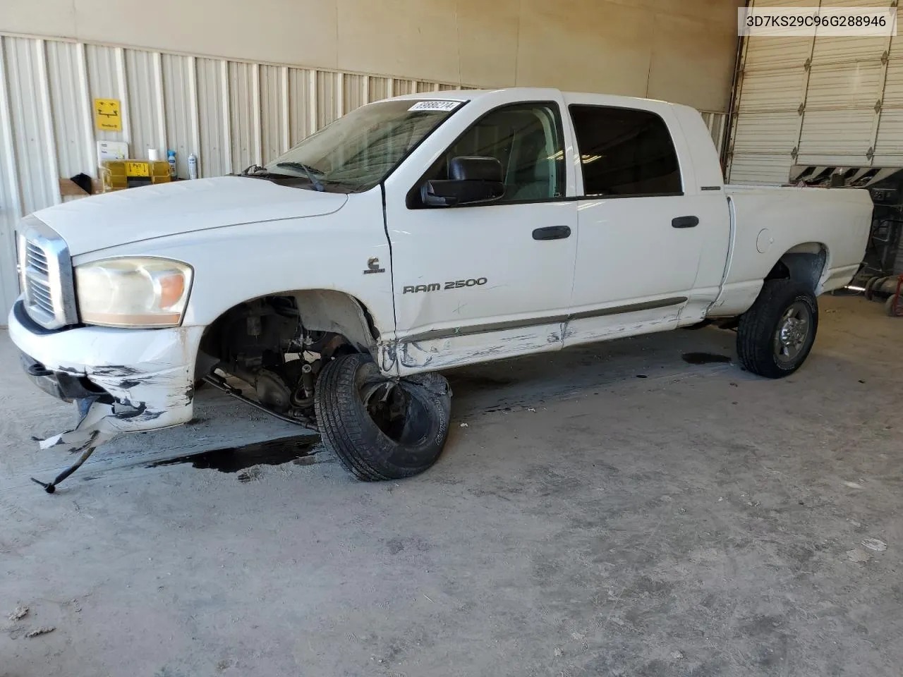 2006 Dodge Ram 2500 VIN: 3D7KS29C96G288946 Lot: 69886274