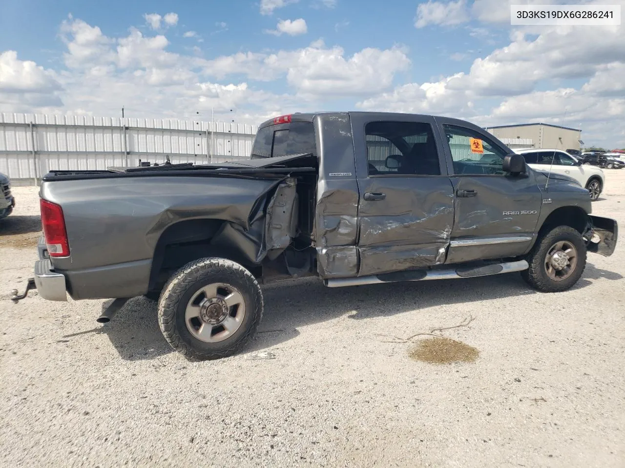 2006 Dodge Ram 1500 VIN: 3D3KS19DX6G286241 Lot: 70772594