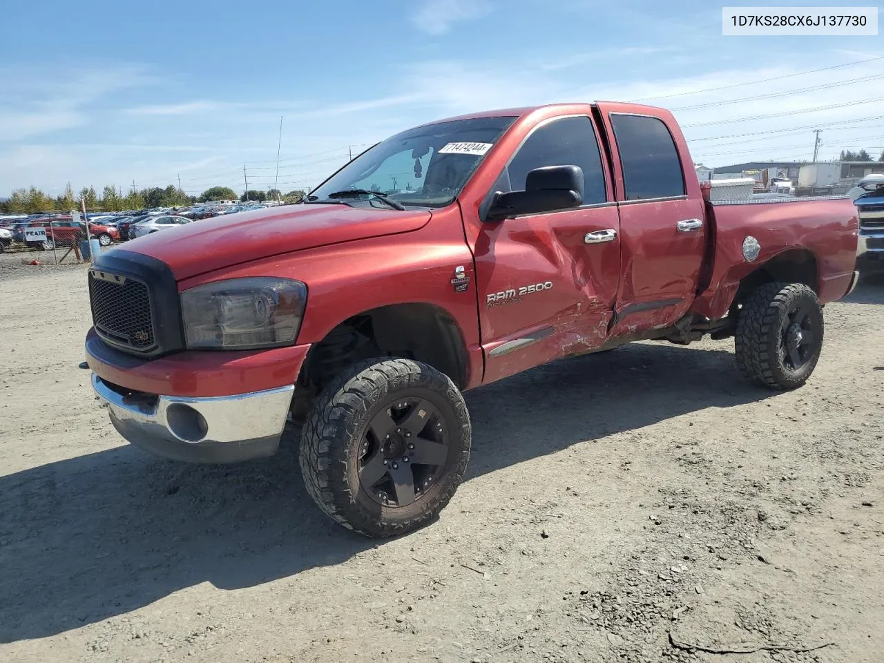 2006 Dodge Ram 2500 St VIN: 1D7KS28CX6J137730 Lot: 71474244