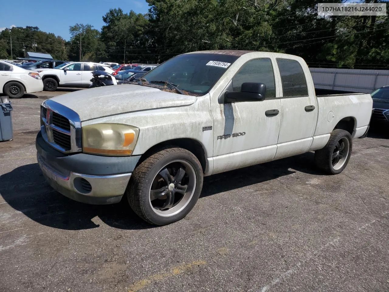 2006 Dodge Ram 1500 St VIN: 1D7HA18216J244020 Lot: 71936754