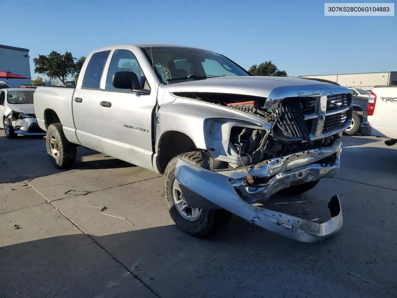 2006 Dodge Ram 2500 St VIN: 3D7KS28C06G104883 Lot: 72413804