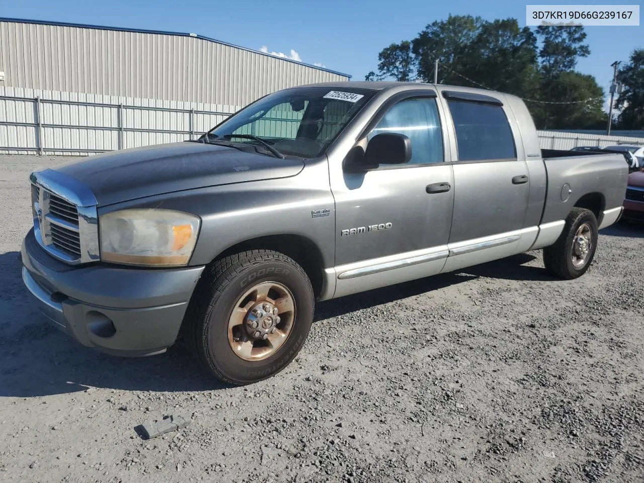 2006 Dodge Ram 1500 VIN: 3D7KR19D66G239167 Lot: 72525934