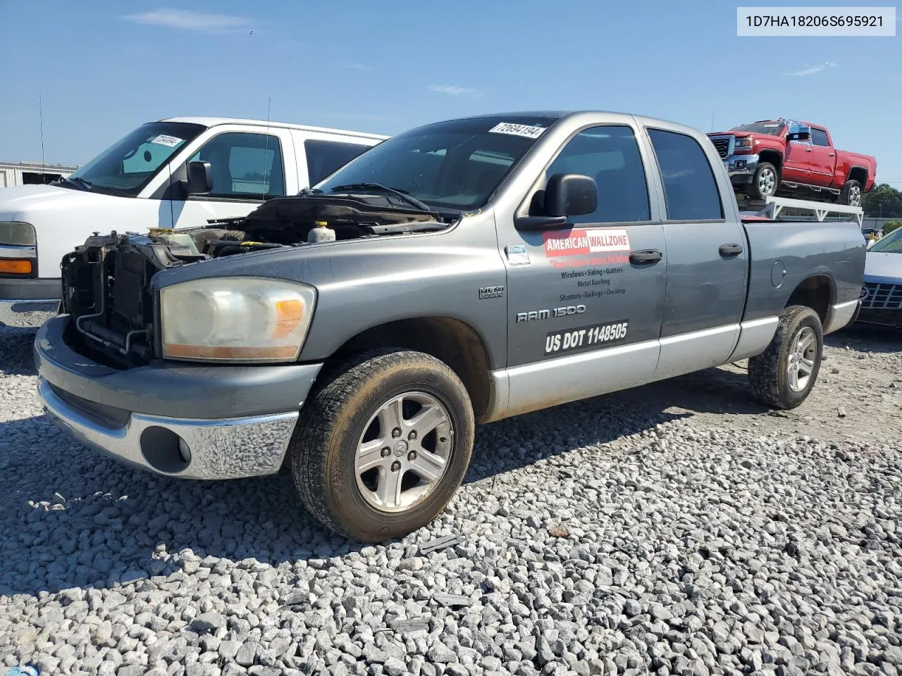 2006 Dodge Ram 1500 St VIN: 1D7HA18206S695921 Lot: 72694194