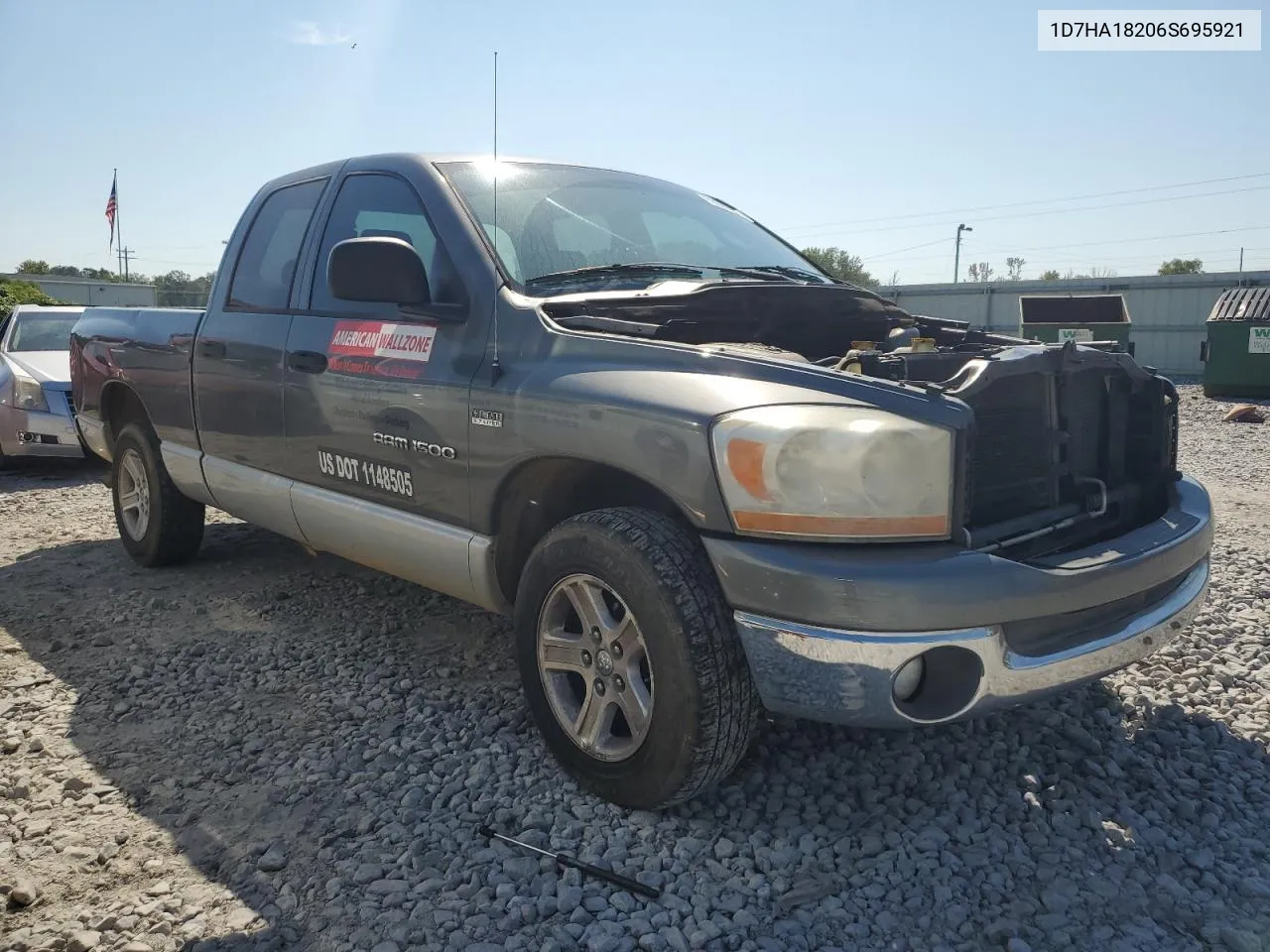 2006 Dodge Ram 1500 St VIN: 1D7HA18206S695921 Lot: 72694194