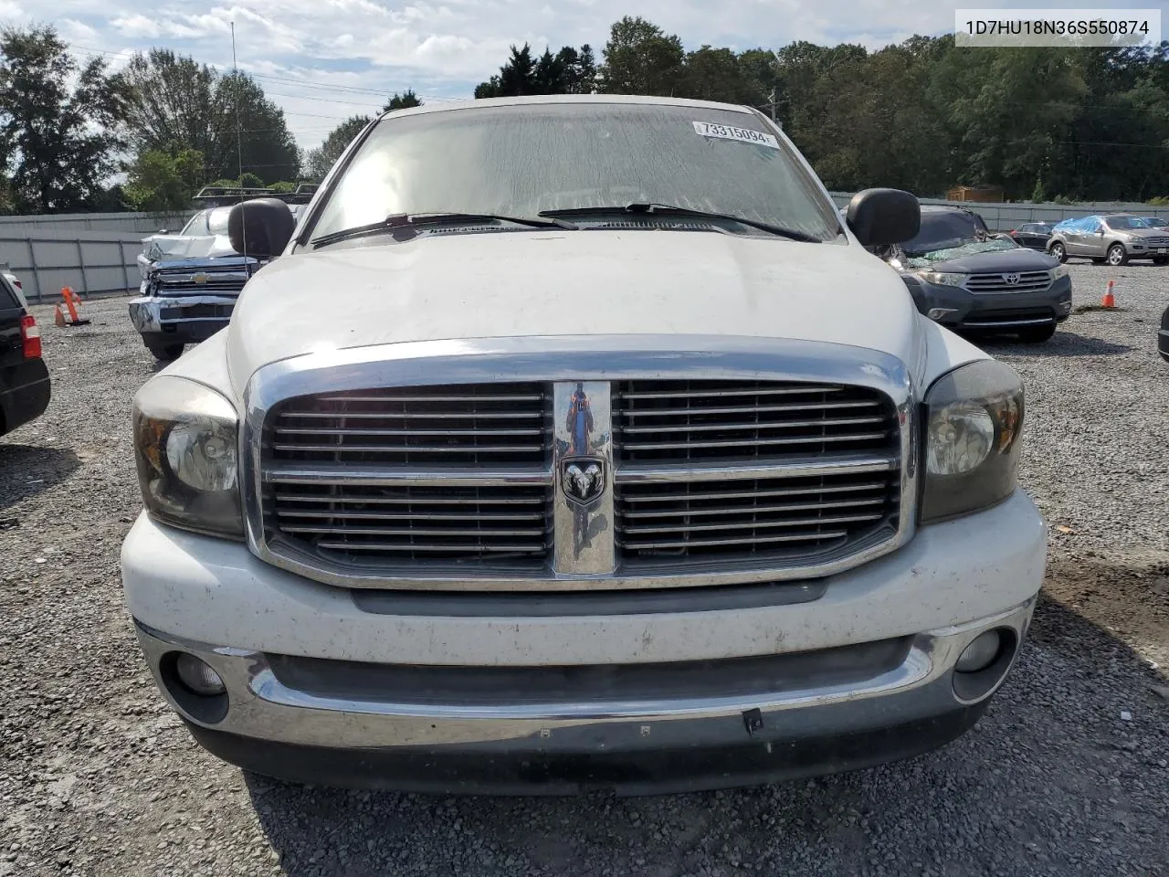 2006 Dodge Ram 1500 St VIN: 1D7HU18N36S550874 Lot: 73315094