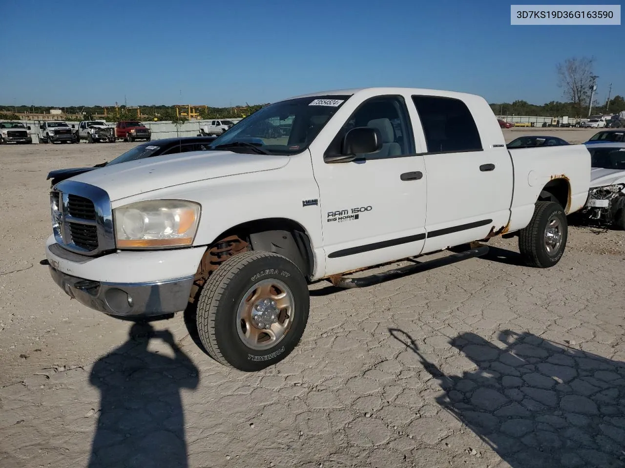 2006 Dodge Ram 1500 VIN: 3D7KS19D36G163590 Lot: 73554524