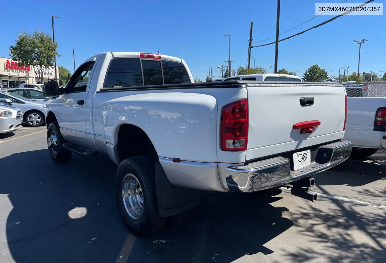 2006 Dodge Ram 3500 St VIN: 3D7MX46C76G204357 Lot: 73567364