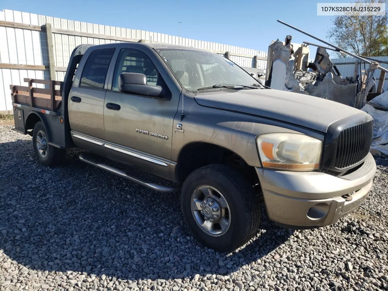 2006 Dodge Ram 2500 St VIN: 1D7KS28C16J215229 Lot: 73704964