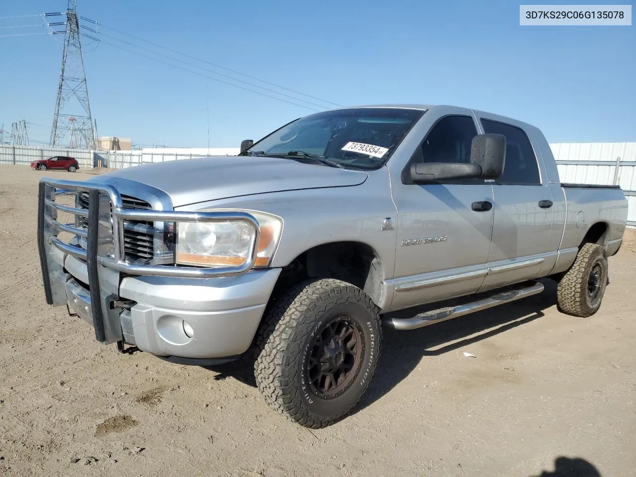 2006 Dodge Ram 2500 VIN: 3D7KS29C06G135078 Lot: 73793354