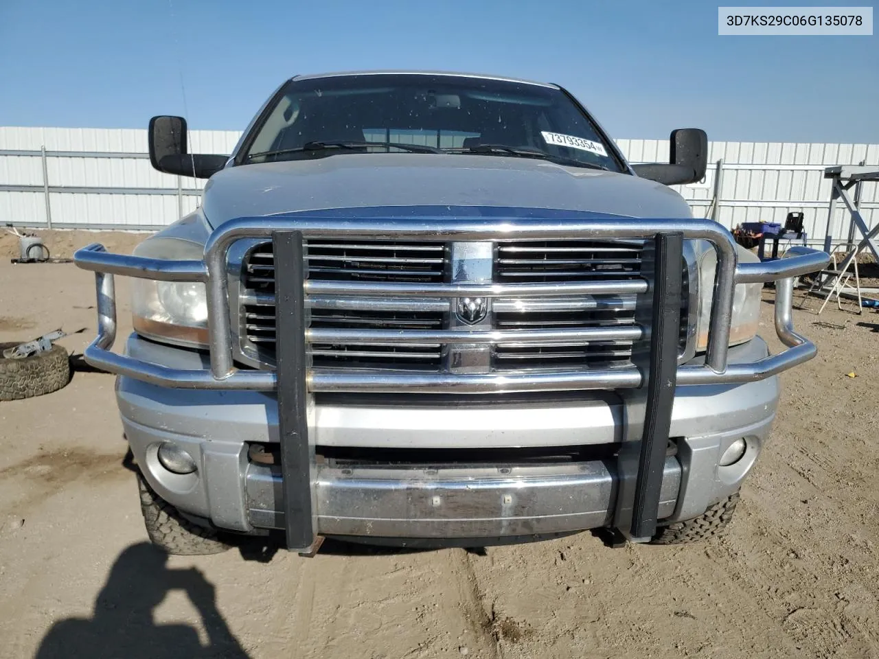 2006 Dodge Ram 2500 VIN: 3D7KS29C06G135078 Lot: 73793354