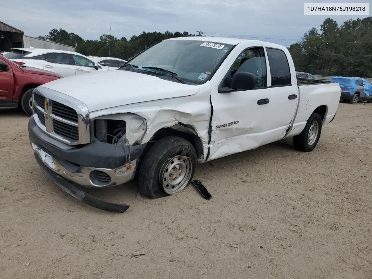 2006 Dodge Ram 1500 St VIN: 1D7HA18N76J198218 Lot: 74477074