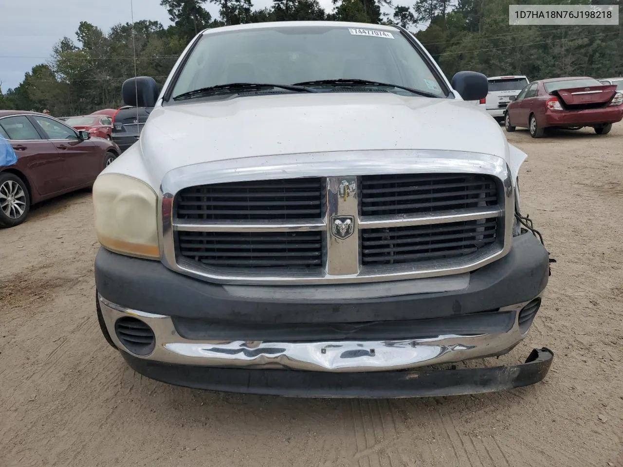 2006 Dodge Ram 1500 St VIN: 1D7HA18N76J198218 Lot: 74477074