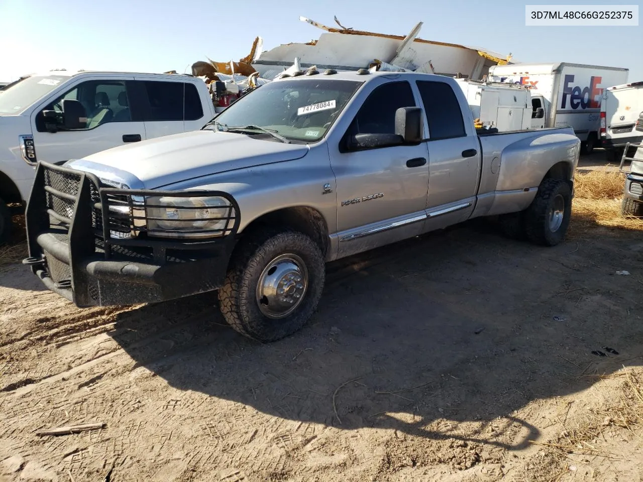 2006 Dodge Ram 3500 St VIN: 3D7ML48C66G252375 Lot: 74778084