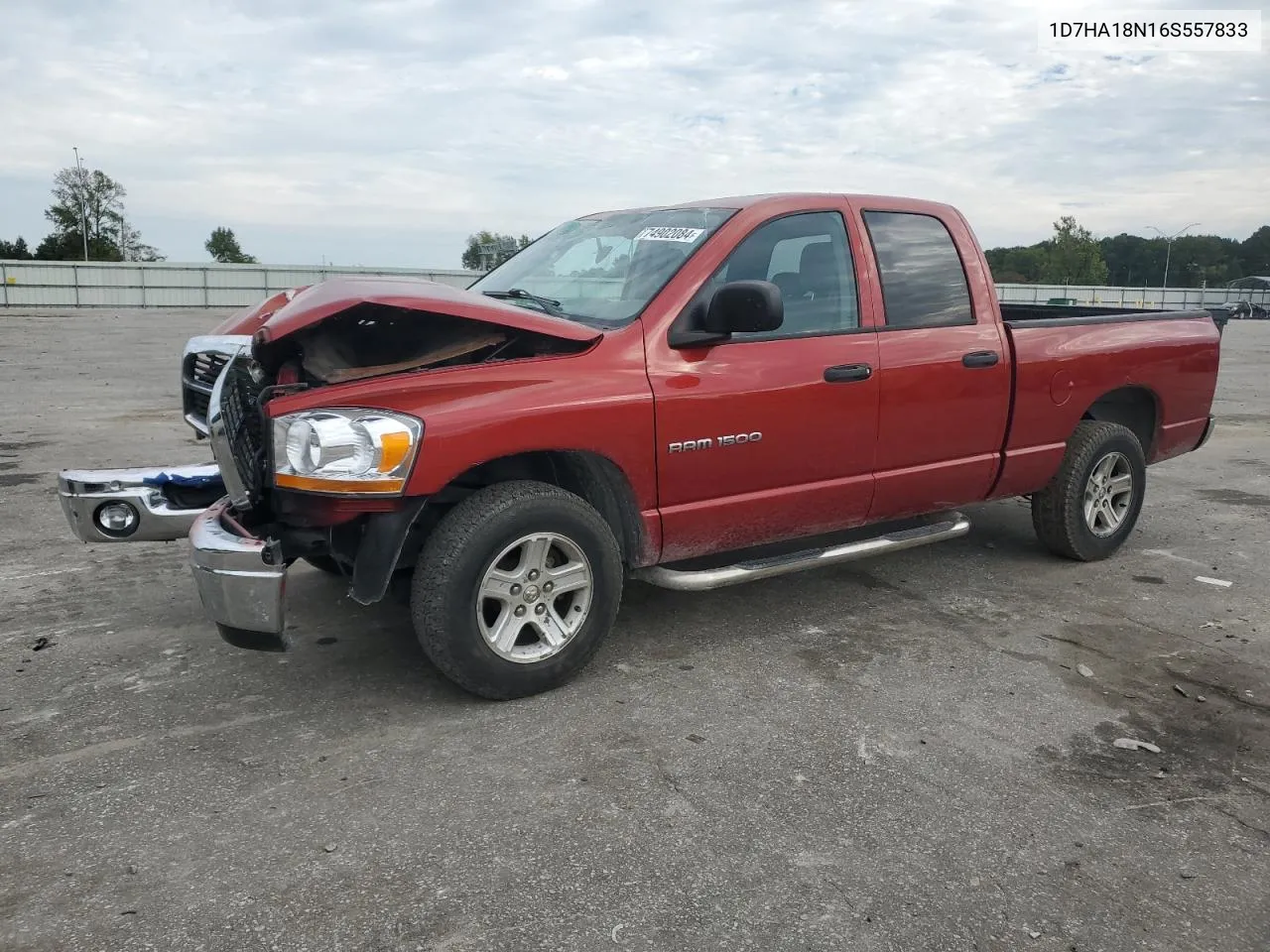 2006 Dodge Ram 1500 St VIN: 1D7HA18N16S557833 Lot: 74902084