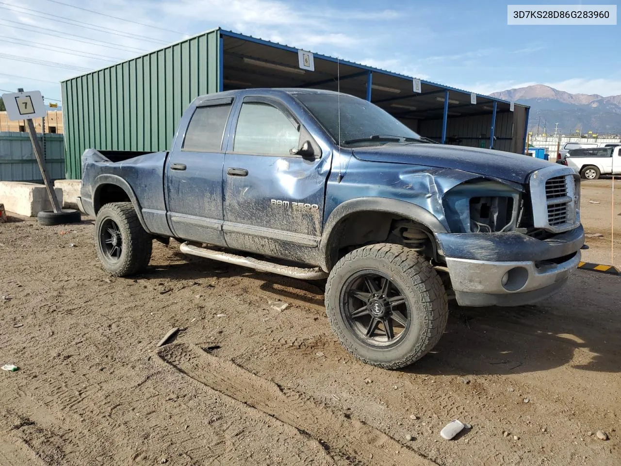 2006 Dodge Ram 2500 St VIN: 3D7KS28D86G283960 Lot: 75065894