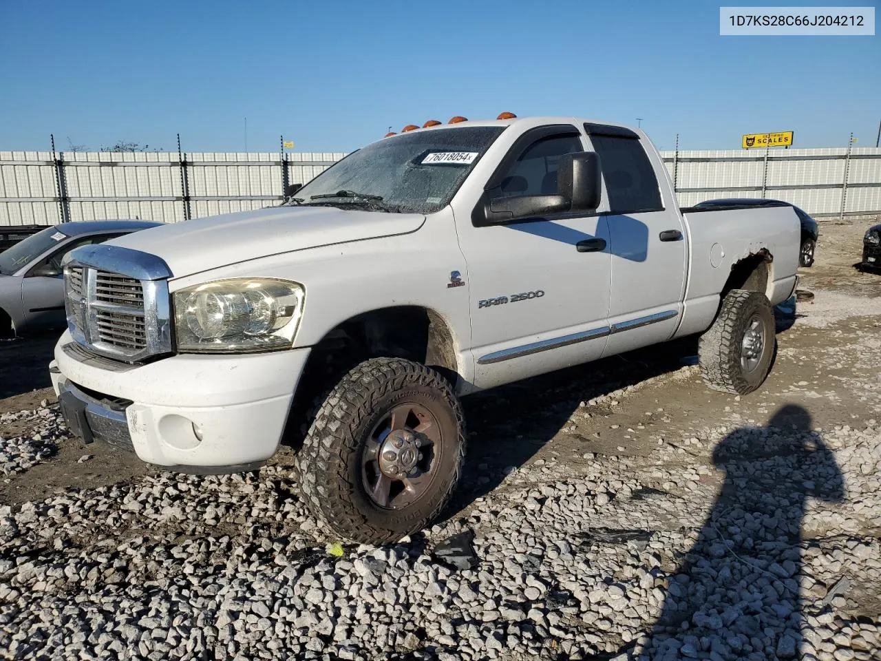 2006 Dodge Ram 2500 St VIN: 1D7KS28C66J204212 Lot: 76018054