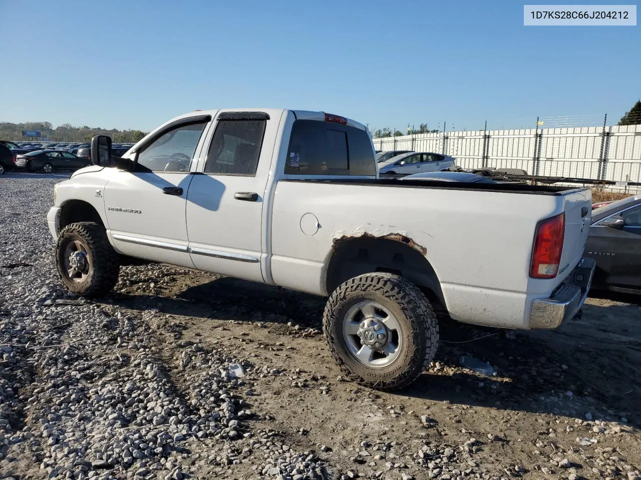 2006 Dodge Ram 2500 St VIN: 1D7KS28C66J204212 Lot: 76018054