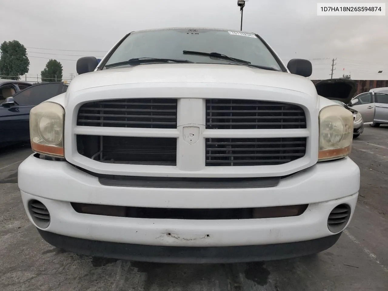 2006 Dodge Ram 1500 St VIN: 1D7HA18N26S594874 Lot: 76115234