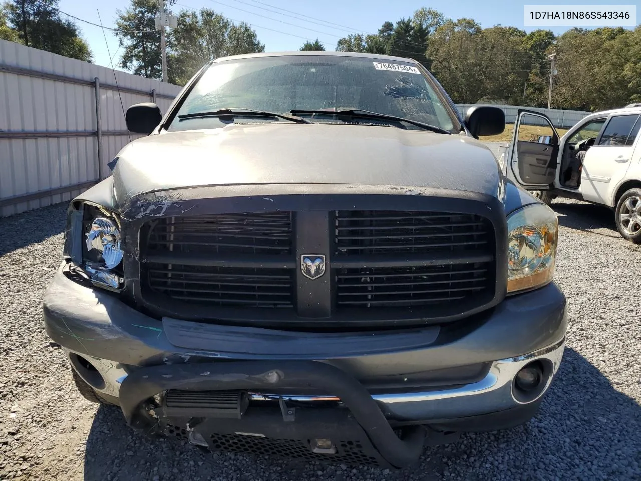 2006 Dodge Ram 1500 St VIN: 1D7HA18N86S543346 Lot: 76487504