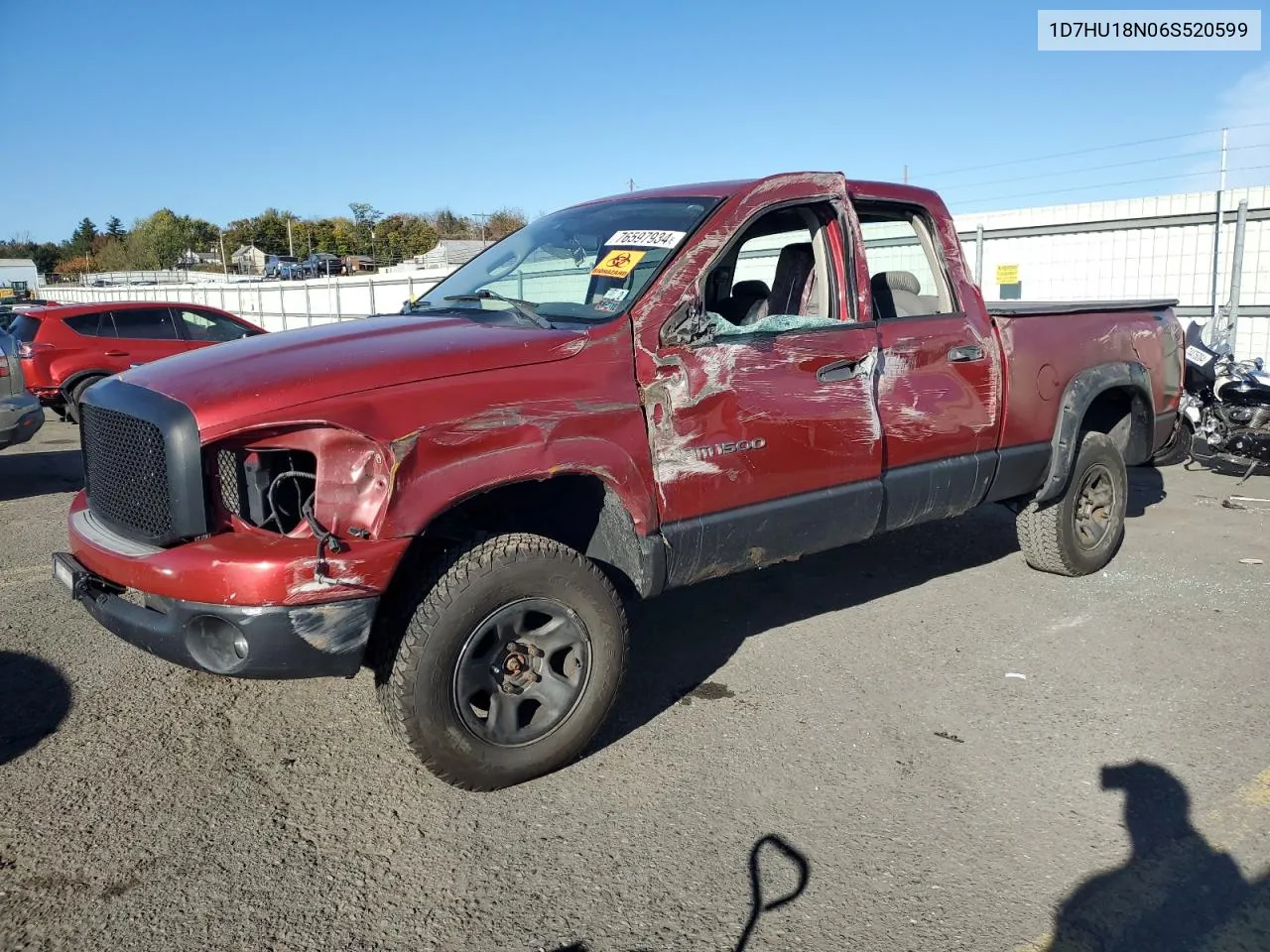 2006 Dodge Ram 1500 St VIN: 1D7HU18N06S520599 Lot: 76597934