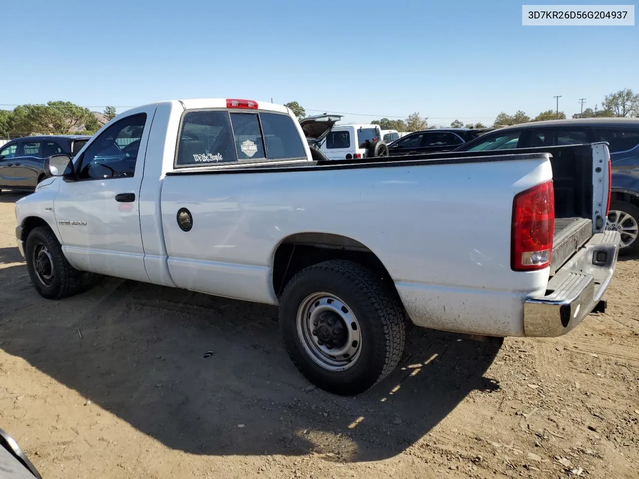 3D7KR26D56G204937 2006 Dodge Ram 2500 St