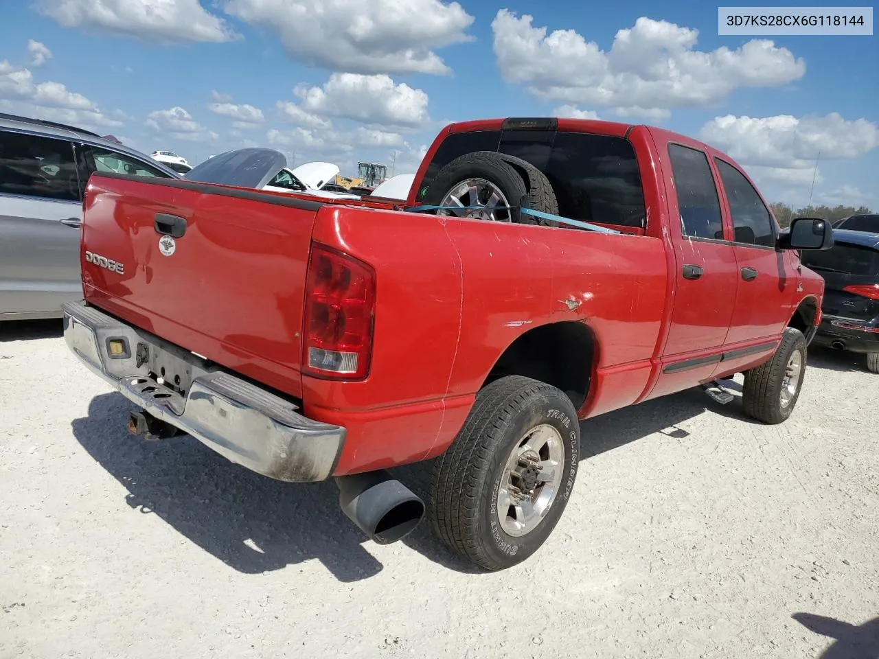 2006 Dodge Ram 2500 St VIN: 3D7KS28CX6G118144 Lot: 77176354