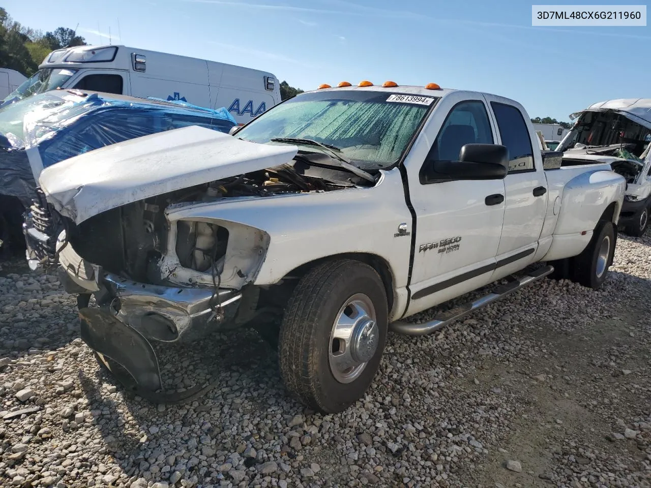 2006 Dodge Ram 3500 St VIN: 3D7ML48CX6G211960 Lot: 78613994