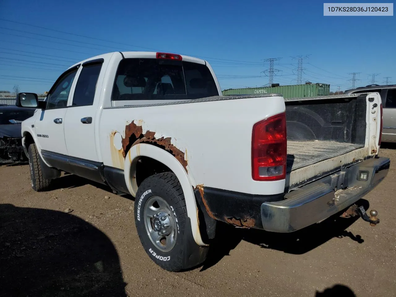 2006 Dodge Ram 2500 St VIN: 1D7KS28D36J120423 Lot: 78873224