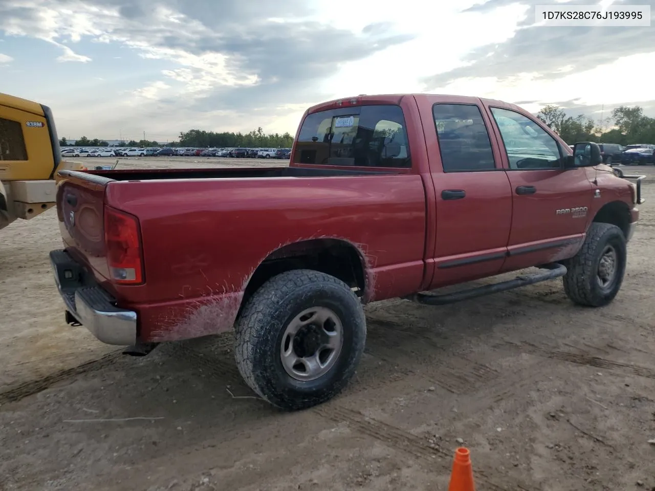 2006 Dodge Ram 2500 St VIN: 1D7KS28C76J193995 Lot: 79132474