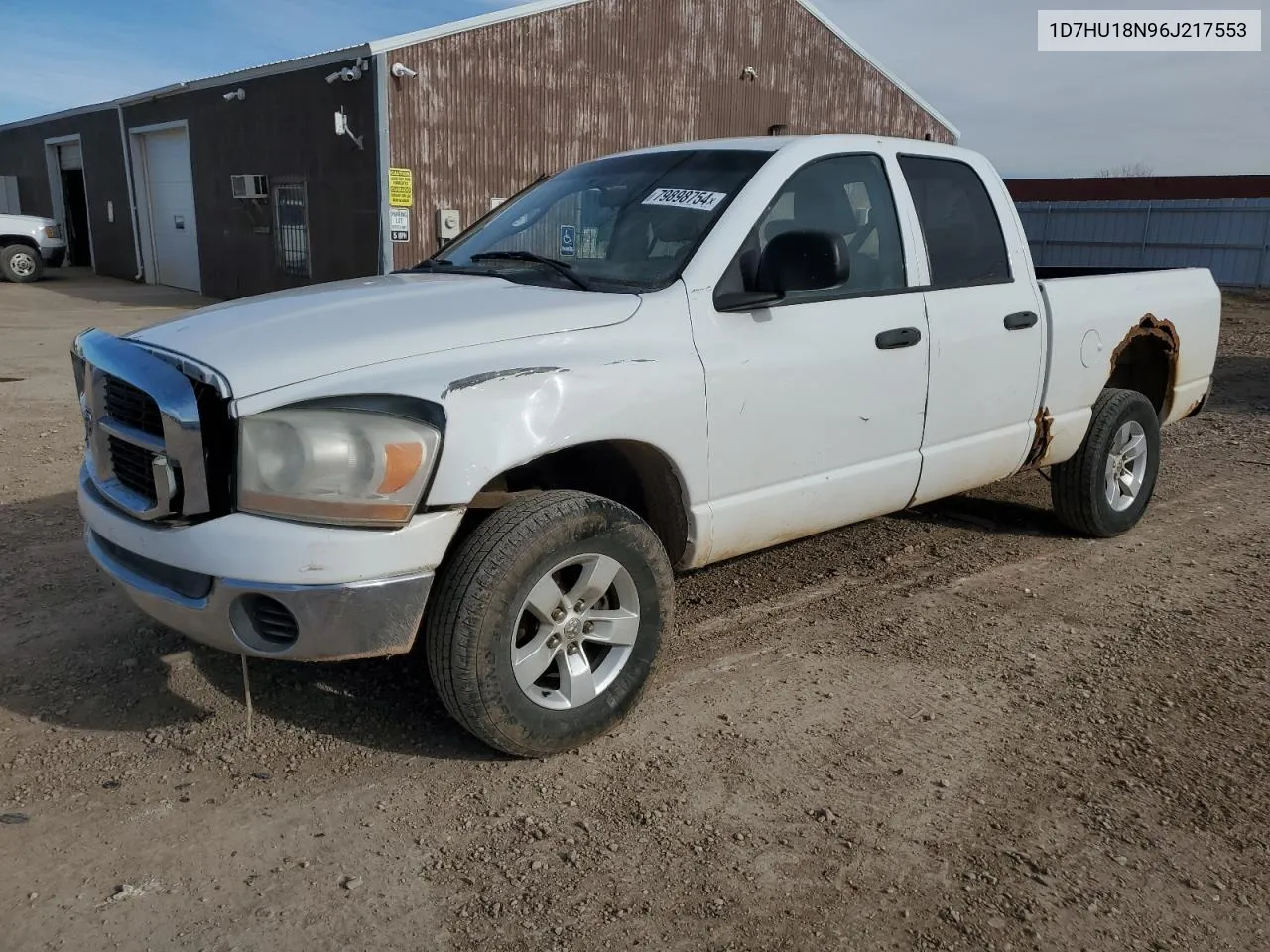 2006 Dodge Ram 1500 St VIN: 1D7HU18N96J217553 Lot: 79898754