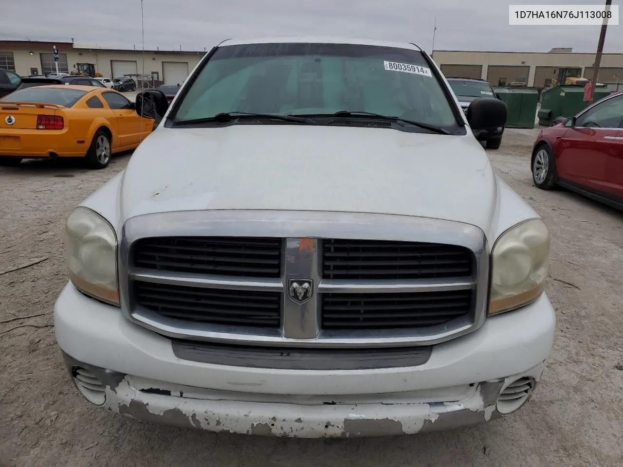 2006 Dodge Ram 1500 St VIN: 1D7HA16N76J113008 Lot: 80035914