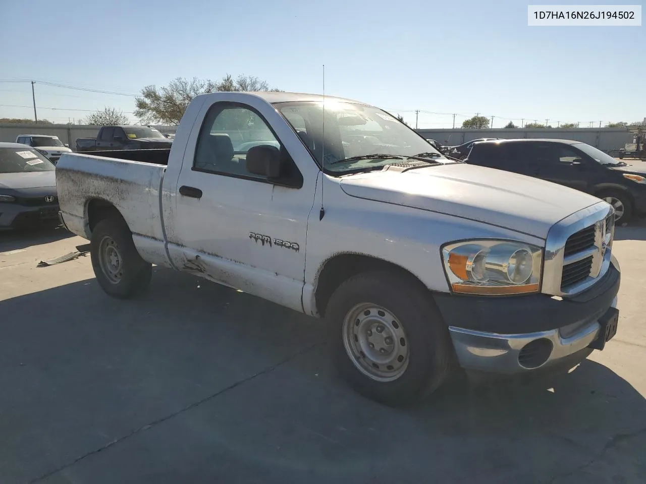 2006 Dodge Ram 1500 St VIN: 1D7HA16N26J194502 Lot: 80725544