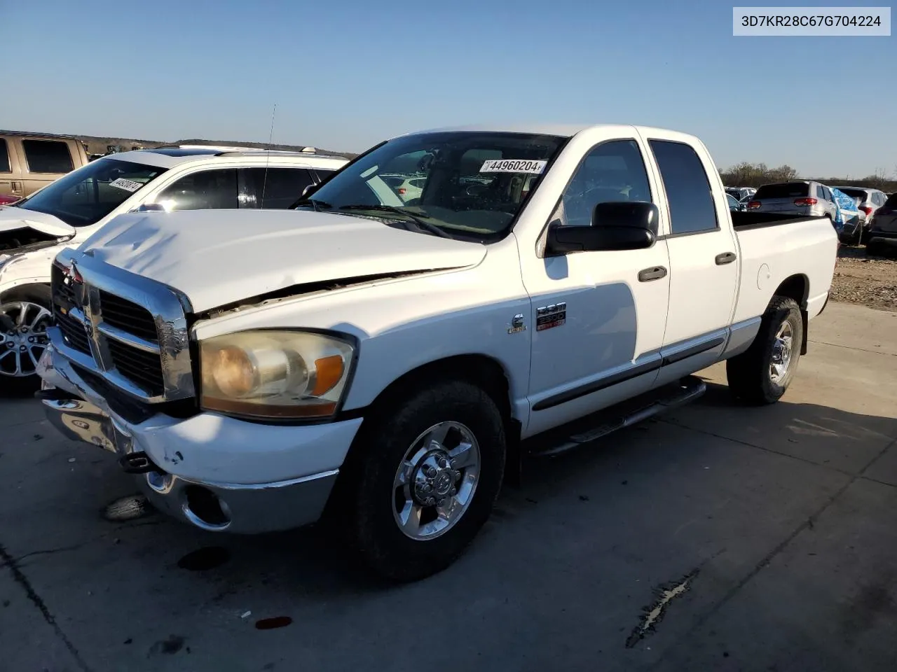 2007 Dodge Ram 2500 St VIN: 3D7KR28C67G704224 Lot: 44960204